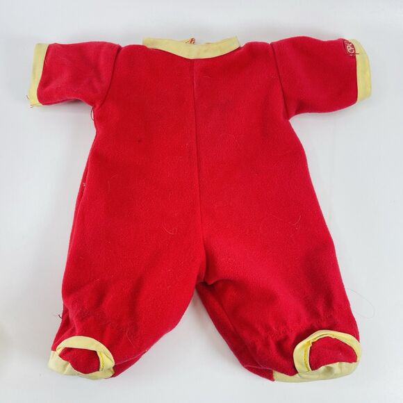 Cabbage Patch Kid Vintage 1988 Preemie Doll Red Pajamas Outfit - Picture 10 of 13